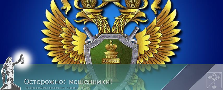 Осторожно: мошенники! | Администрация муниципального округа город Партизанск Приморского края Официальный сайт