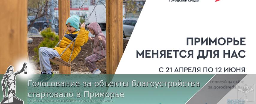 Голосование за объекты благоустройства стартовало в Приморье | Администрация муниципального округа город Партизанск Приморского края Официальный сайт