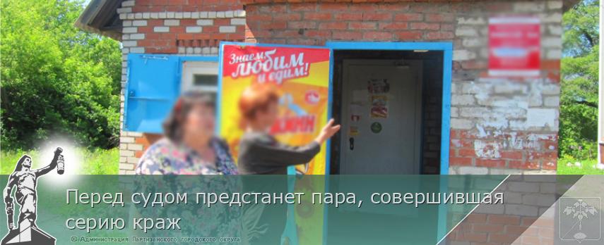 Перед судом предстанет пара, совершившая серию краж | Администрация муниципального округа город Партизанск Приморского края Официальный сайт