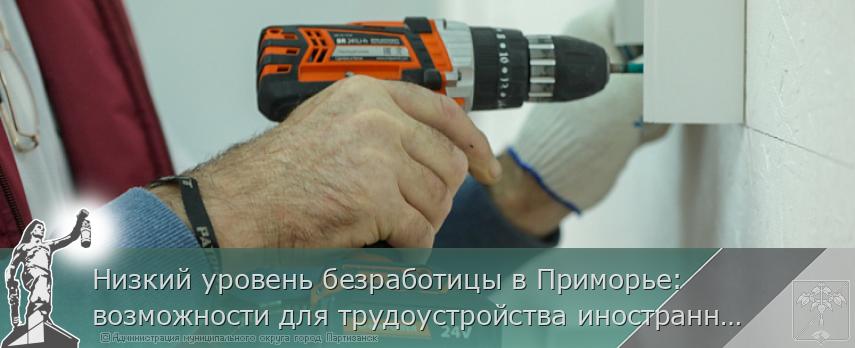 Низкий уровень безработицы в Приморье: возможности для трудоустройства иностранных граждан | Администрация муниципального округа город Партизанск Приморского края Официальный сайт